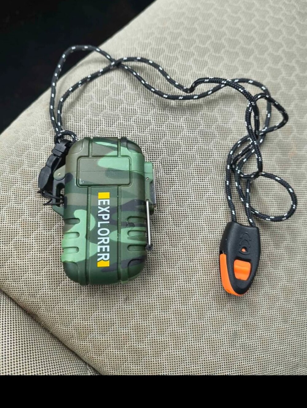 Camouflage Green Waterproof Phone Case with Lanyard Clip